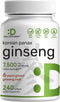 Korean Red Panax Ginseng Root Extract, 7,500mg, 240 Softgels for Energy & Immune Health