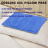 Ice Pad, Reusable Hot Cold Pack for Injuries, Back Pain Relief,Sleeping Pillow Ice Pad, Back Heating pad, Large ice Pack for Injuries, Back Pain Relief, Surgery,Postpartum, Shoulder(13X9.5in blue)