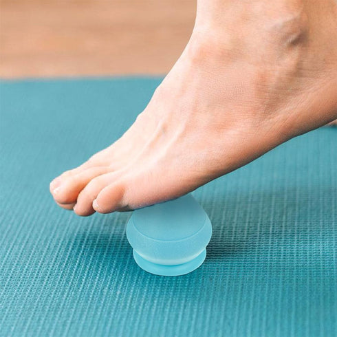 Ipetboom 2pcs Suction Fascia Massage Balls for Foot and Back, Wall Mounted Deep Tissue Trigger Point Massagers