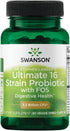 Swanson Dr. Stephen Langer's Formula, Natural Probiotic w/Prebiotic FOS, 60 Veggie Capsules, 16-Strain Digestive Support