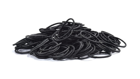 Youxuan Small Hair Elastics, Soft Comfy Rubber Bands, 100 PCS Hair Ties, Black for Girls