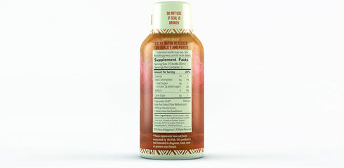Kava and Wellness Shot, 2oz Tropical Mango Flavor, Non-Alcoholic Relaxing Dietary Supplement