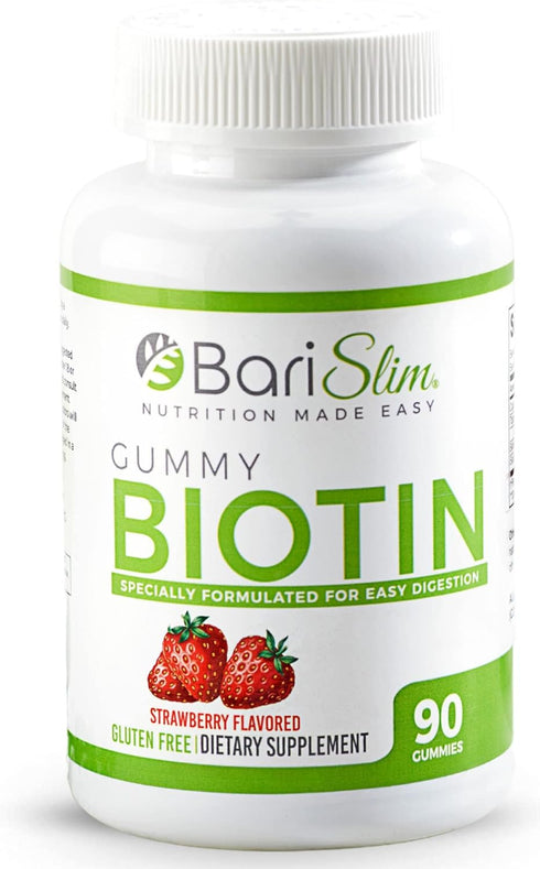 Bariatric Vitamin Biotin Gummies - 90 Fruit Chews, Specially Formulated for Post-Weight Loss Surgery, Easy to Digest &