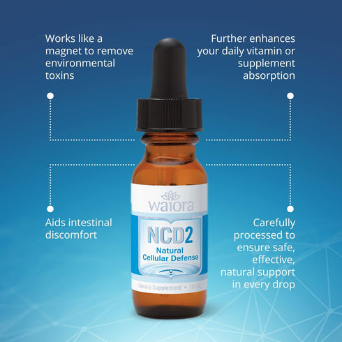 NCD2 Immune, .5 oz 90 Liquid Mineral Supplement, Advanced Cellular Support Formula, Daily Digestive & Detox, pH