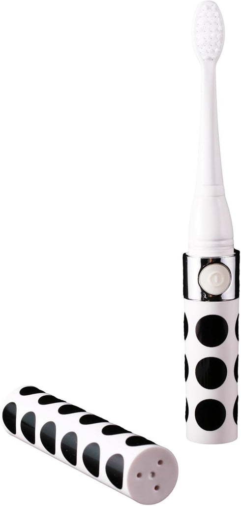 Electric Toothbrush HI-923, Black Polka Dot, Portable/Travel Size