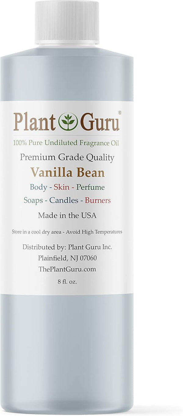 Vanilla Bean Fragrance Oil 8 fl. oz. - Scented Oil for DIY Soap, Candles, and Aromatherapy