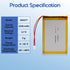 Winfox 3.7V 2500mAh 385677 Pack PH2.0mm Lipo Battery Rechargeable Lithium Polymer Battery with JST Connector
