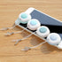 MIXNEX 2 Pack Macaron Screen Cleaner Portable Phone Screen Wipe & Glasses Lens Cleaning Cloth with Keychain Strap