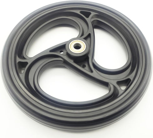 knee walker scooter replacement wheel,8"(200 mm) Caster Wheel for,Front or Rear Wheel Assembly, with bearings,Universal Parts.(1Ea,Black) by ForconMed