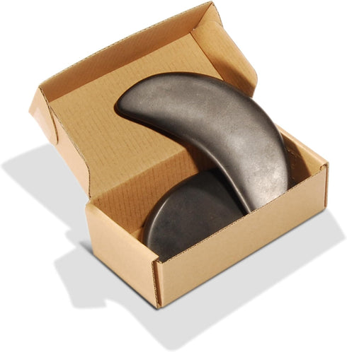 Master Massage Basalt Massage Hot Stone, Natural Crescent Hot Stone Set, for