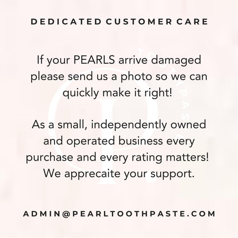Packaging (186 Pearl Fluoride Mint Toothpaste Tablets | Dentist Designed | Natural Whitening | Sensitivity Relief | TSA