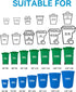 Uieogio 33-37 50 Count, Commercial 36x40 Inches,Thickened bags,(90cm100cm) Heavy Duty Trash Bags, blue, Gallon, Extra