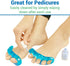 ViveSole Toe Separators for Men & Women Small (2 Pairs) - Silicone Gel Spreaders for Plantar Fasciitis, Bunions
