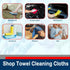Simpli-Magic 79184 Shop Towels, 50 Pack, 14"x12", Cotton, Blue