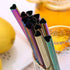 Vilihkc Stainless Steel Straw Set, Heart-Shaped Mouth, Food Grade Reusable Metal Drinking Straws with Cleaning Brush