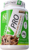 NutraKey V-Pro Raw Plant Protein Powder, Organic, Vegan, Low Carb, Gluten Free, 20g Protein (Mocha) 2-Pound