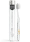 Nano-b Manual Toothbrush for Adults with Sensitive Gums, Silver Soft/Medium Bristles, Travel