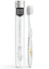 Nano-b Manual Toothbrush for Adults with Sensitive Gums, Silver Soft/Medium Bristles, Travel