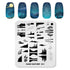 KADS Nail Stamping Plate Nature Template Image Design for Nail Art Decoration and DIY (NA031)
