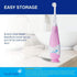 brush-baby BabySonic Infant and Toddler Electric Toothbrush - Ages 0-3 Years, Smart LED Timer and Gentle Vibration,