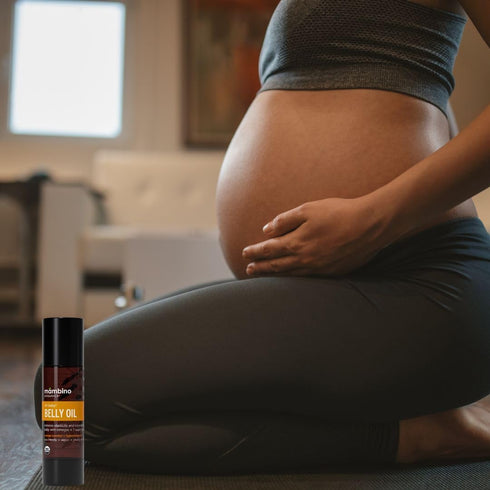 Mambino Organics Oh Baby! Belly Oil - Organic Elasticity Serum for Stretch Marks, Vegan Maternity Care