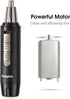 Nose Hair Trimmer for Men Wet Dry Facial Ear Hair Clipper with Vacuum System & Dual-Edge Blade