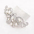 Yean Decorative Bride Wedding Hair Combs - Rhinestones Bridal Hair Accessories for Bridesmaids (Silver)