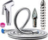 GNEGKLEAN Shower Enema Douche Kit, Stainless Steel Anal Cleaner with Handheld Spray,