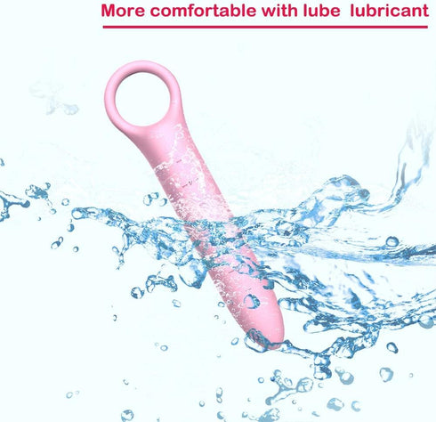 QoQiu 5-Pack Silicone Dilators for Pelvic Floor for Women with Fine Scales, Pink with Storage Bag, Pelvic Wand