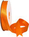 Morex Ribbon Double Face Satin Ribbon, 7/8" X 50 YD Tangerine for Gift Wrapping and Crafts