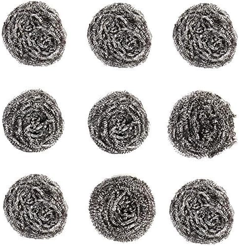 Fuller Brush Heavy Duty Stainless Steel Kitchen Cleaner Scrubbing Scour Sponges, 9 Pack.