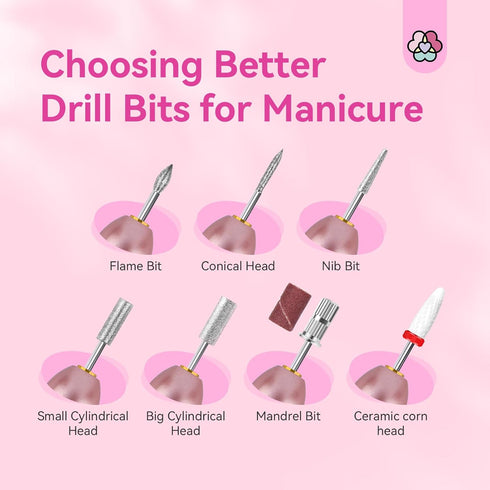 SAVILAND Electric Nail Drill, Professional Efile Nail Drill with 6PCS Nail Drill Bits