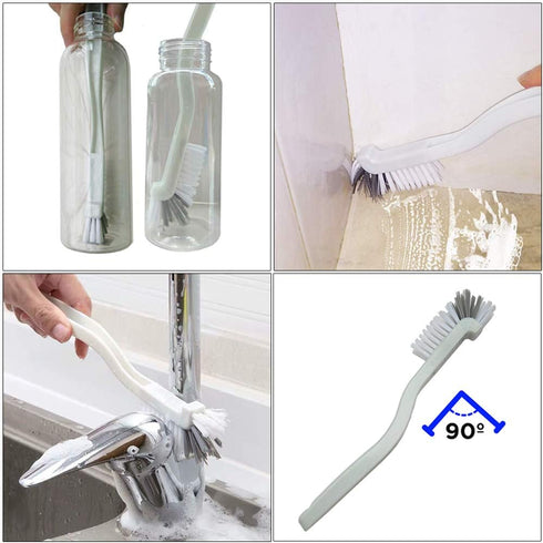 Set 4 Pack Multi-Purpose Scrub Brush - Kitchen Cleaning Brushes with Stiff Bristles for Dishes, Pots, Pans, Sink