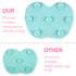 Silicon Makeup Brush Cleaning Mat, Portable Cosmetic Brush Cleaner Pad with Suction Cup (green)