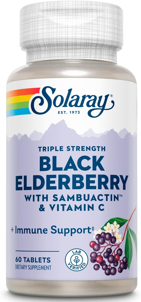 Triple Strength Sambuactin 1200 mg Tablets | 60 Count - SOLARAY