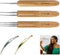 5 Pcs Dreadlocks Tool Set Includes 3 Pcs Crochet Hooks, 2 Pcs Interlocking Needles for Braid Craft