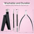 Melodysusie Acrylic Nail Clippers 4 in 1 Set, Adjustable Stainless Steel Nail Clippers for Acrylic Nails