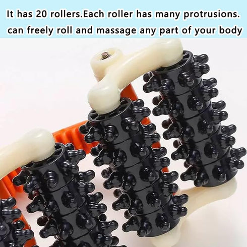 KKSS Relax Massage Ball Roller - Handheld Total Body Massager for Back, Neck, Foot, Calf, Leg, Arm | Deep Tissue
