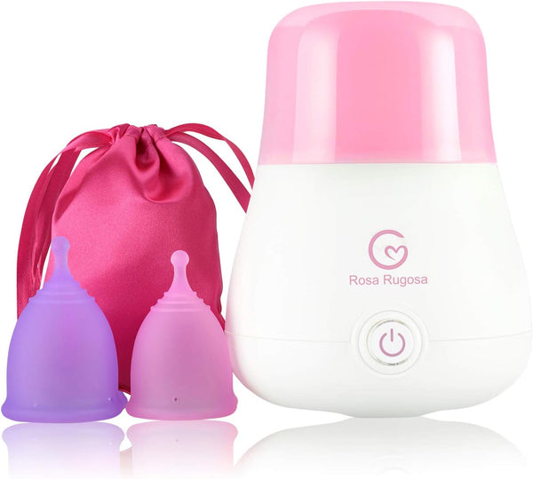 ROSA RUGOSA Menstrual Cups + Steamer Bundle - All You Need to Start Your