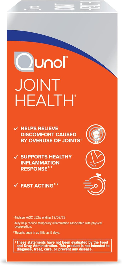 Qunol 5-in-1 Joint Support Supplement, Fast Acting, One Pill Dose, 45 Count