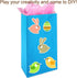 KEYYOOMY Mini Blue Paper Bags, Blue Party Favor Bags, Small Goodie Bag, 24 CT