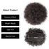 Yinmei Baibian Kinky Curly Ponytail Hair Extensions - Afro Puff Drawstring Ponytails with Two Clips for Women Girls