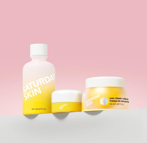 Saturday Skin Yuzu Vitamin C Bright Toner - Hydrate, Tone, and Brighten Dull Skin with Niacinamide, Korean Skincare