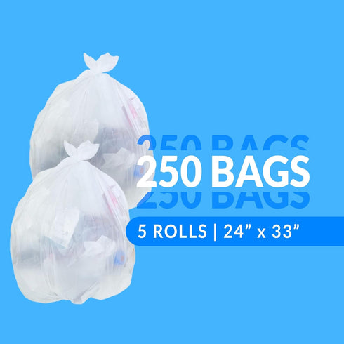 Reli. SuperValue 13 Gallon Trash Bags | 250 Count | Tall Kitchen | Can Liners | Clear Multi-Use Garbage Bags by Reli.