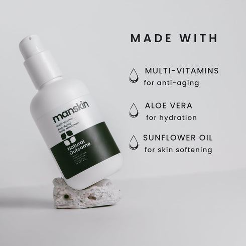 Men's Face Cream Moisturizer | Man Skin Moisturizer | Anti Aging Daily Kit: Cleanser, Toner, Moisturizer (4 Oz)
