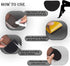 Non-Slip Shoe Pads, Adhesive Sole Protectors for High Heels, Anti-Slip Shoe Grips (Black, 4 Pairs)