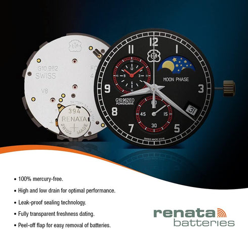 Renata Batteries 321 / SR616SW Watch Battery, 5 Pack