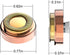 LinMei 2 PCS Gold Replacement Heads for Facial Hair Remover Compatible with Generation 1 Finishing Touch Tool