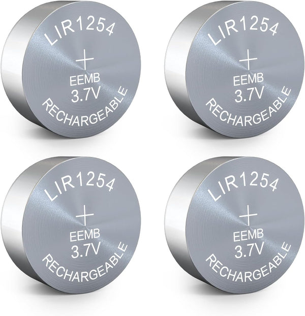 EEMB 4PACK LIR1254 Rechargeable Battery 3.7V Lithium-ion Button Batteries for WF1000XM4 Headphones