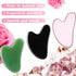 Nuanchu 3 Pieces Gua Sha Facial Tool - Natural Resin Stone Board Scraping Massage Tool for Face and Body